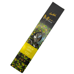 Alegr Manifest Lemongrass Incense SREE VANI - Handmade Organic Natural Incense - 4 Extra Quality Thick Sticks