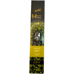 Alegr Manifest Lemongrass Incense SREE VANI - Handmade Organic Natural Incense - 4 Extra Quality Thick Sticks