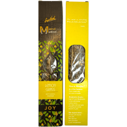 Alegr Manifest Lemongrass Incense SREE VANI - Handmade Organic Natural Incense - 4 Extra Quality Thick Sticks