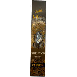 Sandalwood Incense Passion Manifest SREE VANI - Natural Organic Artisan Incense - 4 thick sticks extra quality