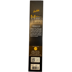 Sandalwood Incense Passion Manifest SREE VANI - Natural Organic Artisan Incense - 4 thick sticks extra quality