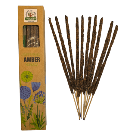 Tămâie Naturală Chihlimbar Namaste India Natural Masala - 1 pachet de tămâie organică 30gr.