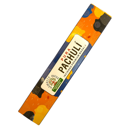 ピュアインセンスパチョリナマステインドプレミアムマサラ-15grパック。