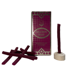 Dhoop Incense Saffron Roses ANAND Bambooless Incense Saffron Rose - 15 バールの1パック