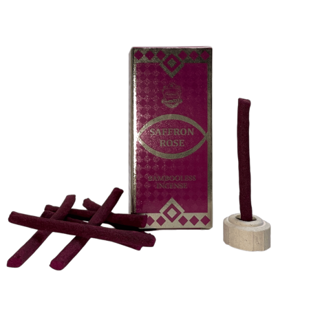 Dhoop Incense Saffron Roses ANAND Bambooless Incense Saffron Rose - 1 pack of 15 bars
