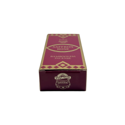 Incienso Dhoop Azafrán Rosas ANAND Bambooless Incense Saffron Rose - 1 caixeta de 15 barretes