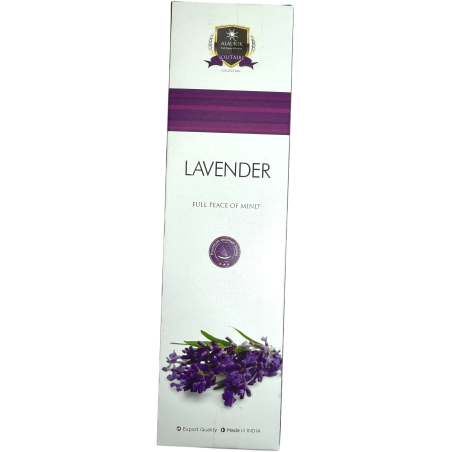 Lavendel Räucherstäbchen Alaukik 30gr. - Masala Räucherstäbchen