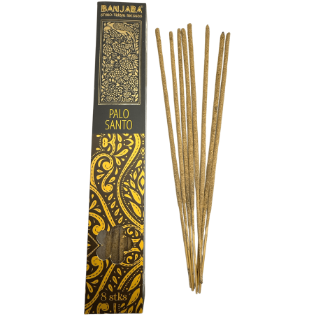 Encens Palo Santo BANJARA Extra Long Ethnique Tribal - 8 bâtonnets d’encens masala naturels