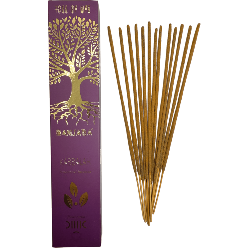 Incenso de Árvore de Cabalá BANJARA Árvore da Vida Botânica - Caixa de 15gr. de Incenso Masala-Incenso Banjara Árvore da Vida Botânica-HOSTENATURA