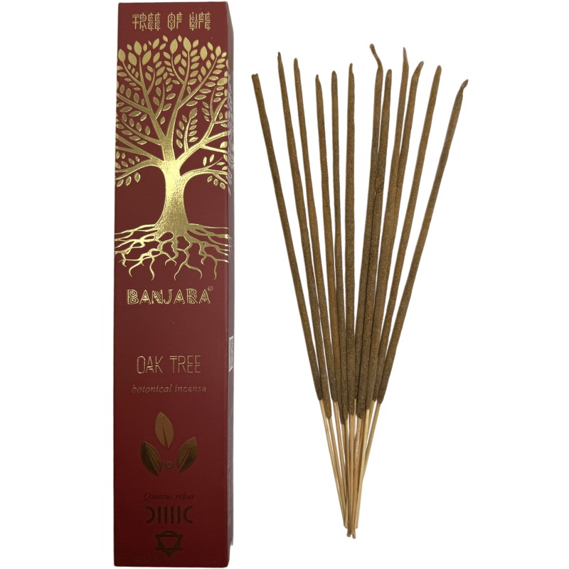 Kadzidło dębowe Dąb BANJARA Drzewo Życia Botaniczne - 15gr. pudełko kadzidełka Masala-Banjara Kadzidło Drzewo Życia Botaniczne-HOSTENATURA