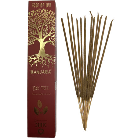 Incenso Quercia Quercia BANJARA Albero della Vita Botanico - Scatola da 15gr. di Incenso Masala