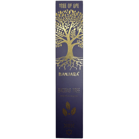 Incenso all'Albero di Baobab BANJARA Albero della Vita Botanico - Scatola da 15gr. di Incenso Masala