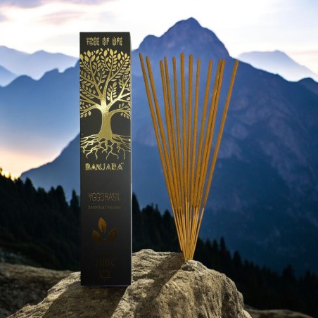 Yggdrasil Baum Räucherstäbchen BANJARA Baum des Lebens Botanical - 15gr. Schachtel Masala Räucherstäbchen