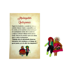 زوجين دمى صغيرة إزالة الحزن مع حقيبة - HOSTENATURA