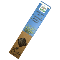 Incienso Natural de Palo Santo y Citronela NAMASTE INDIA Earth Inspired - Cajita de 25gr de Incienso Orgánico
