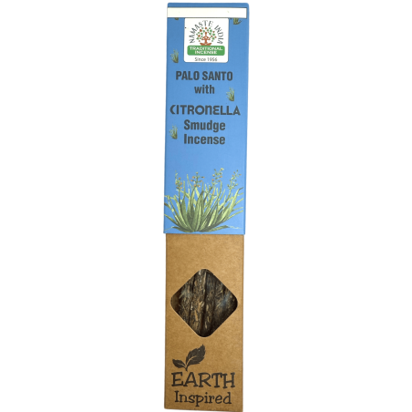 Incienso Natural de Palo Santo y Citronela NAMASTE INDIA Earth Inspired - Cajita de 25gr de Incienso Orgánico