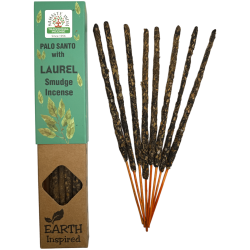 Incienso Natural de Palo Santo y Laurel NAMASTE INDIA Earth Inspired - Cajita de 25gr de Incienso Orgánico