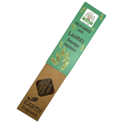 Incienso Natural de Palo Santo y Laurel NAMASTE INDIA Earth Inspired - Cajita de 25gr de Incienso Orgánico