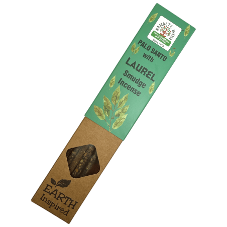 Incenso Natural Palo Santo e Laurel NAMASTE INDIA Inspirado na Terra - Caixa de 25gr de Incenso Orgânico