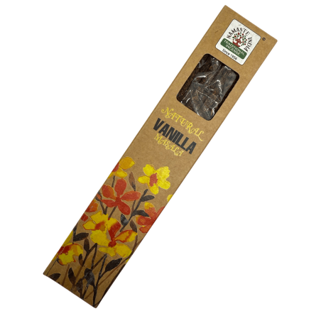 Tămâie naturală Vanilie Namaste India Natural Masala - 1 pachet de tămâie organică 30gr.