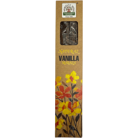 Incienso natural Vainilla Namaste India Natural Masala - 1 cajetilla de incienso orgánico 30gr.