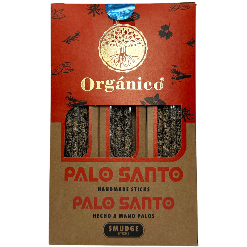 Palo Santo Organic Incense Box ULLAS - 12 pudełek po 25gr.-Pudełka na kadzidełka organiczne Ullas-HOSTENATURA