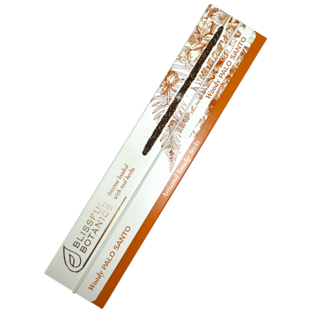 Bio Palo Santo Blissful Botanics TULASI Natural Artisan Räucherstäbchen - Palo Santo Woody - 8 Bio Räucherstäbchen