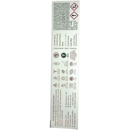 Blissful Botanics TULASI Artisan Cannelle Naturelle Encens Bio - Cannelle Épicée - 8 bâtonnets d’encens bio