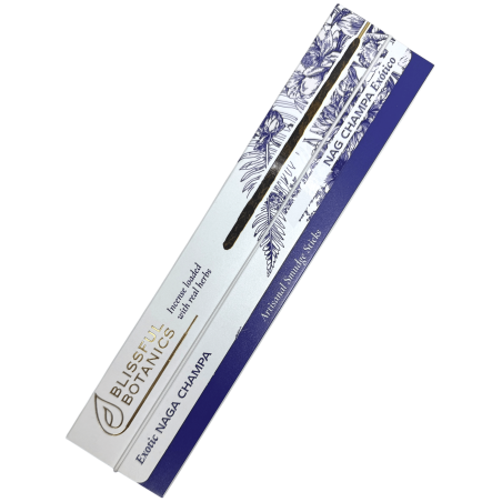 Organic Nag Champa Blissful Botanics TULASI Tămâie artizanală naturală - Exotic Nag Champa - 8 bețișoare de tămâie organică