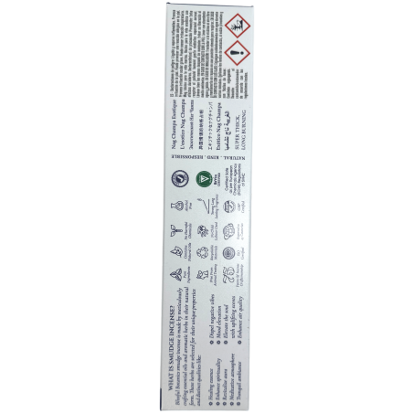 Organic Nag Champa Blissful Botanics TULASI Tămâie artizanală naturală - Exotic Nag Champa - 8 bețișoare de tămâie organică