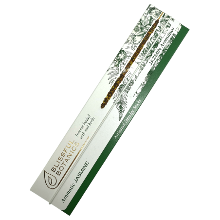 Encens Bio Blissful Botanics TULASI Jasmin Artisanal Naturel - Jasmin Aromatique - 8 bâtonnets d’encens bio