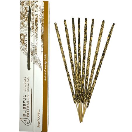 Encens Bio Copal Blissful Botanics TULASI Artisan Naturel - Vrai Copal - 8 barres d’encens bio