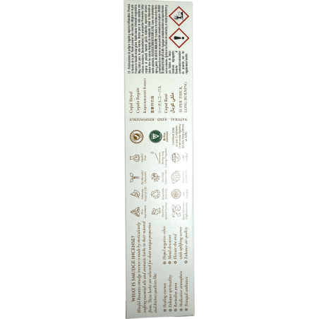 Encens Bio Copal Blissful Botanics TULASI Artisan Naturel - Vrai Copal - 8 barres d’encens bio