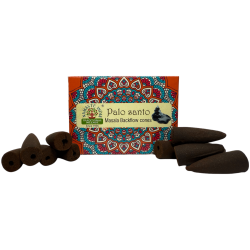 Palo Santo NAMASTE INDIA Reflux Cones - 10 Blackflow Räucherkegel