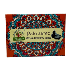 Palo Santo NAMASTE INDIA Reflux Cones - 10 Blackflow Räucherkegel