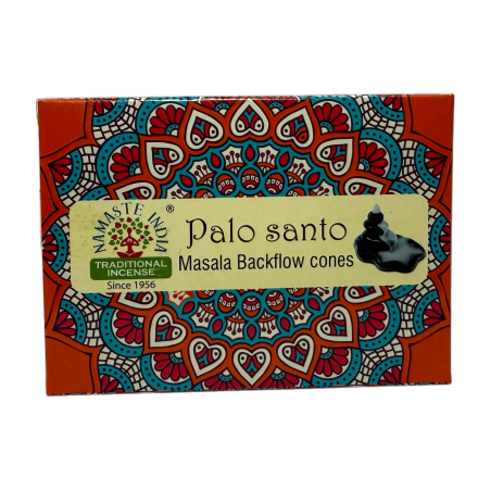 Palo Santo NAMASTE INDIA Reflux Cones - 10 blackflow rökelsekoner