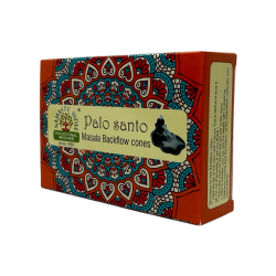 Palo Santo NAMASTE INDIA Reflux Cones - 10 Blackflow Räucherkegel