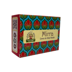 Cônes de Reflux Myrrhe NAMASTE INDIA - 10 cônes d’encens blackflow