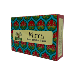 Cônes de Reflux Myrrhe NAMASTE INDIA - 10 cônes d’encens blackflow