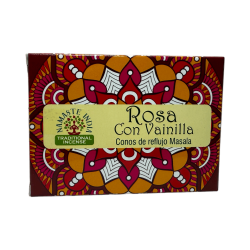 Cons de Reflux Rosa amb Vainilla NAMASTE INDIA - 10 cons d'incís blackflow