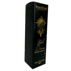 Spray ezoteric pentru odorizante Bohemian Dreams PureWorks Boho Dreams Spray de curățare cu smirnă și lemn de santal Aura 100ml.