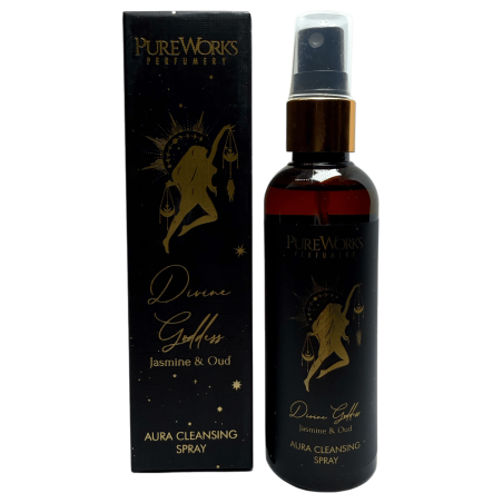 Spray Ambientador Esotérico Diosa Divina PureWorks Divine Goddness Jazmín y Oud Aura Cleansing Spray 100ml.