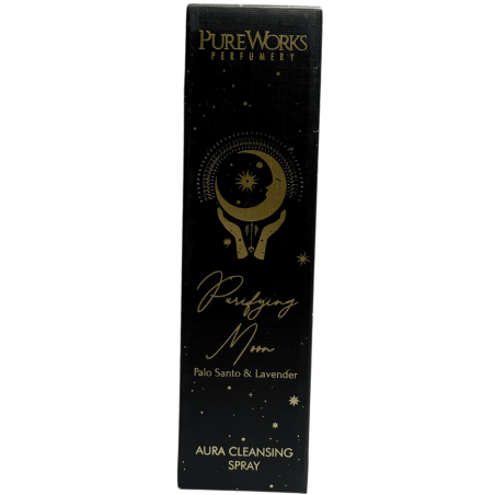 Spray Ambientador Esotérico Luna Purificadora PureWorks Purifying Moon Palo Santo y Lavanda Aura Cleansing Spray 100ml.