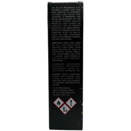 Spray Ambientador Esotérico Ojo de la Providencia PureWorks Eye of Providence Salvia y Té Blanco Aura Cleansing Spray 100ml.