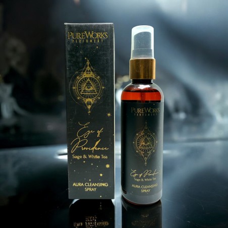 Spray Ambientador Esotérico Ojo de la Providencia PureWorks Eye of Providence Salvia y Té Blanco Aura Cleansing Spray 100ml.