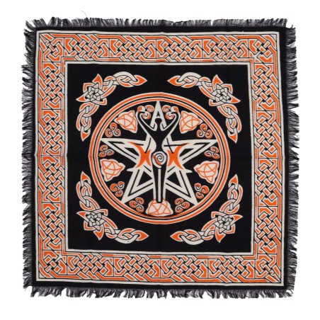 Mantel de Altar con flecos Esotérico Madre Tierra - 50x50cm