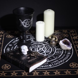 Altar Cloth with Fringes Esoteric Life, Death and Rebirth - 50x50cm