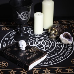 Altar Cloth with Fringes Esoteric Life, Death and Rebirth - 50x50cm