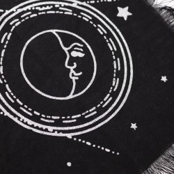 قماش مذبح مع أطراف باطنية القمر والشمس - 50x50 سم