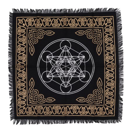 Mantel de Altar con flecos Esotérico Chakras - 50x50cm